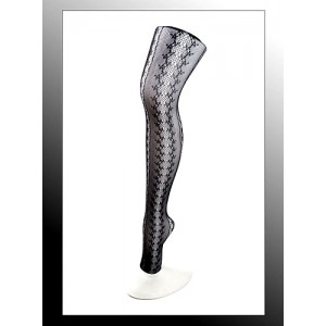 Leggings/ Tights/ Pantyhose - 12-pair Mesh - Black - SK-LGN2484